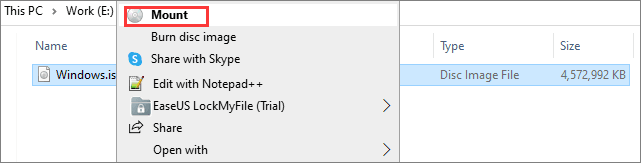 فتح محتوى ملف الايزو