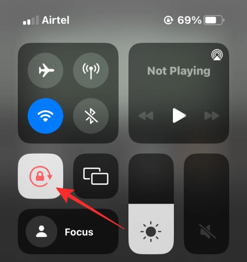تغيير اتجاه العرض على هاتف