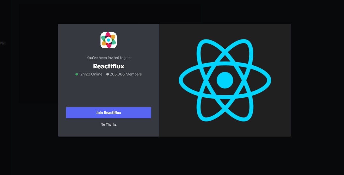 سيرفر Reactiflux ديسكورد