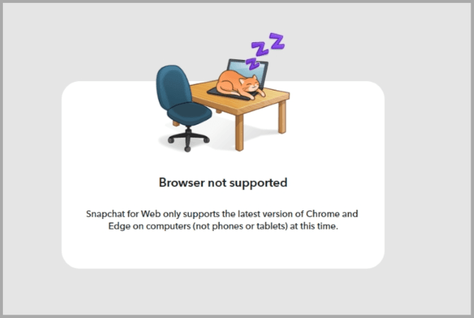 اصلاحات عندما تجد سناب شات ويب لا يعمل