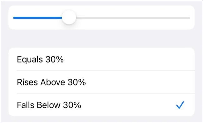 تشغيل وضع توفير الطاقة في الايفون تلقائيًا
