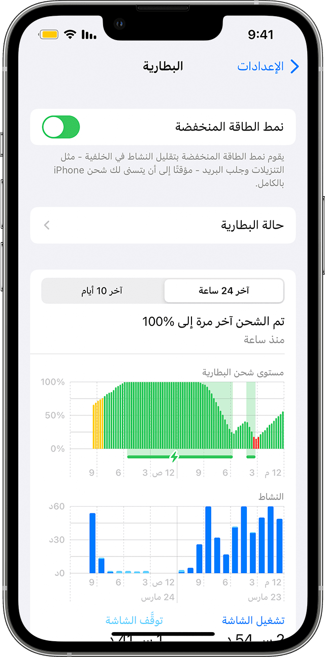 كيفية تعطيل نمط الطاقة المنخفضة