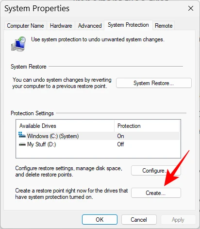انشاء نسخة احتياطية ويندوز 11