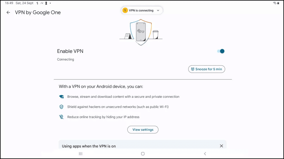 تشغيل vpn جوجل 