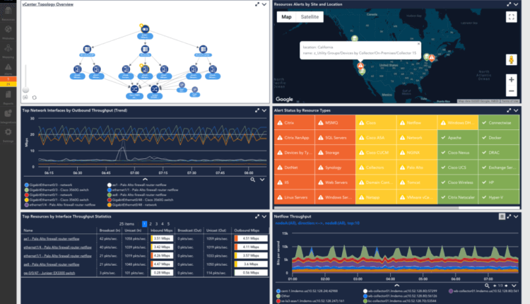 LogicMonitor تحليل شبكة الانترنت