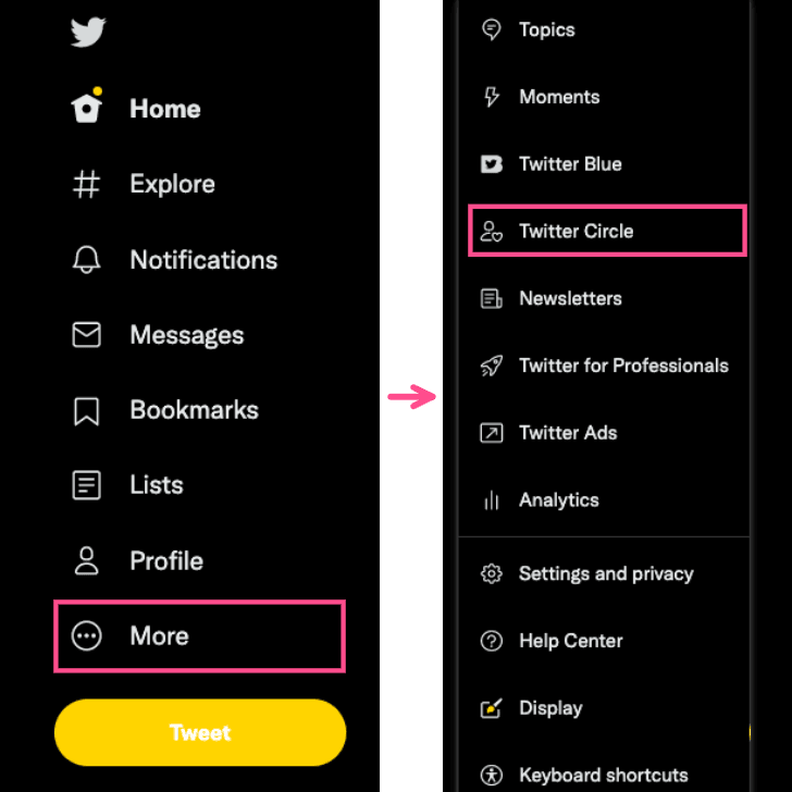 Twitter Circle friends desktop 6