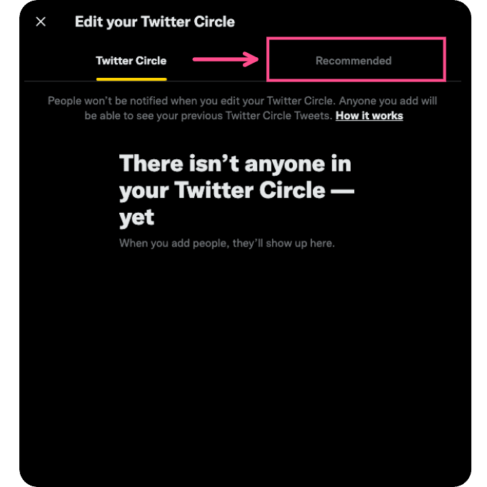 Twitter Circle friends desktop 