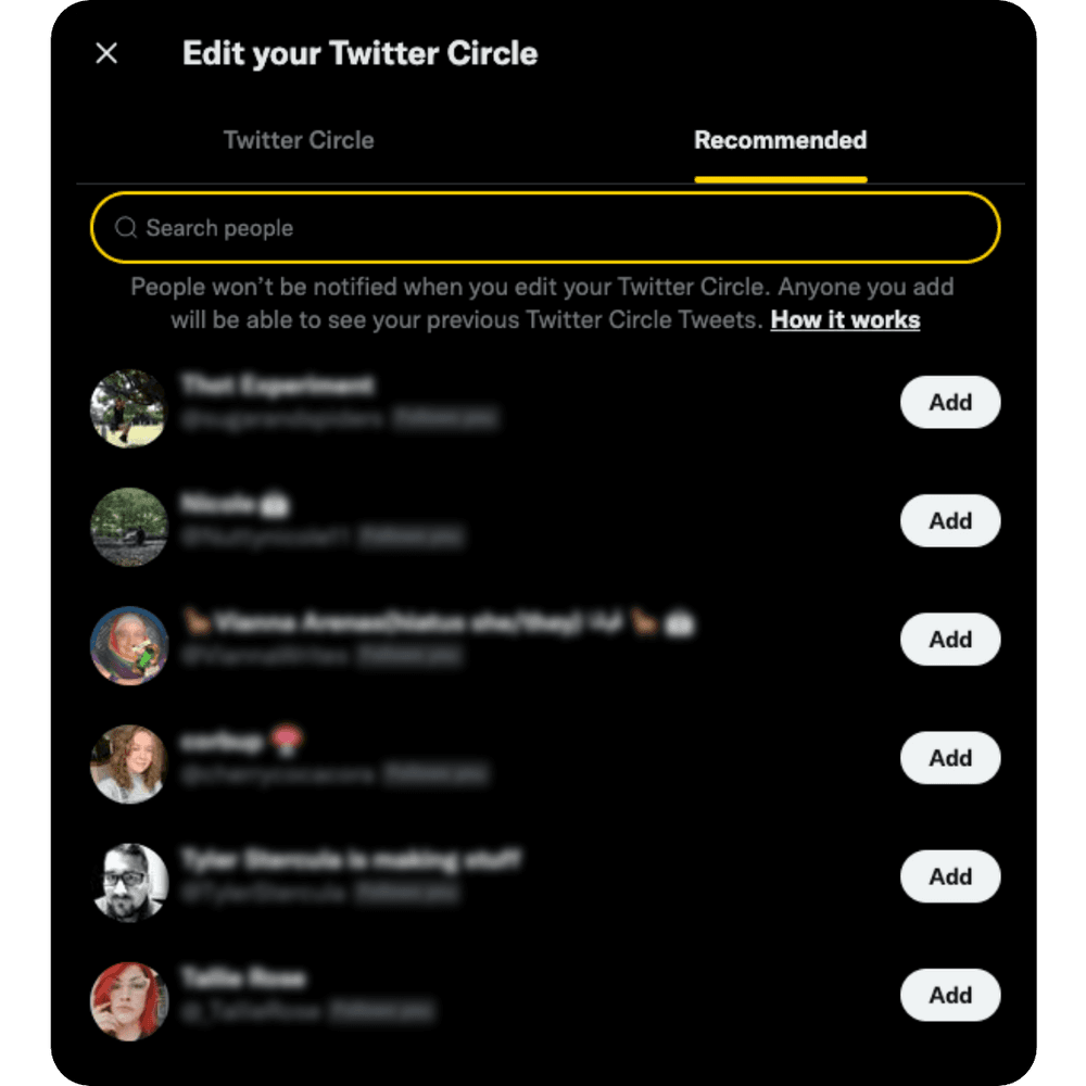 دائرة تويتر سطح المكتب