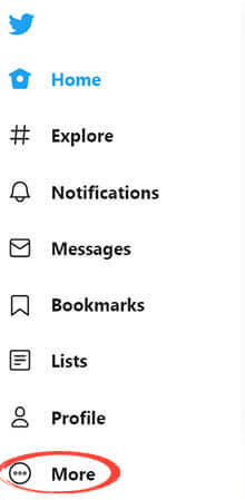 اعدادات تويتر