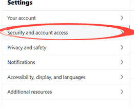 اعدادات الحماية تويتر