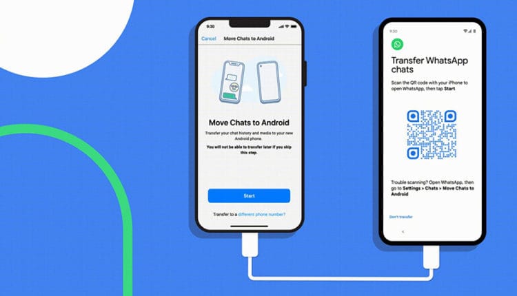 نقل رسائل الواتس اب من الايفون الي الاندرويد كيبل