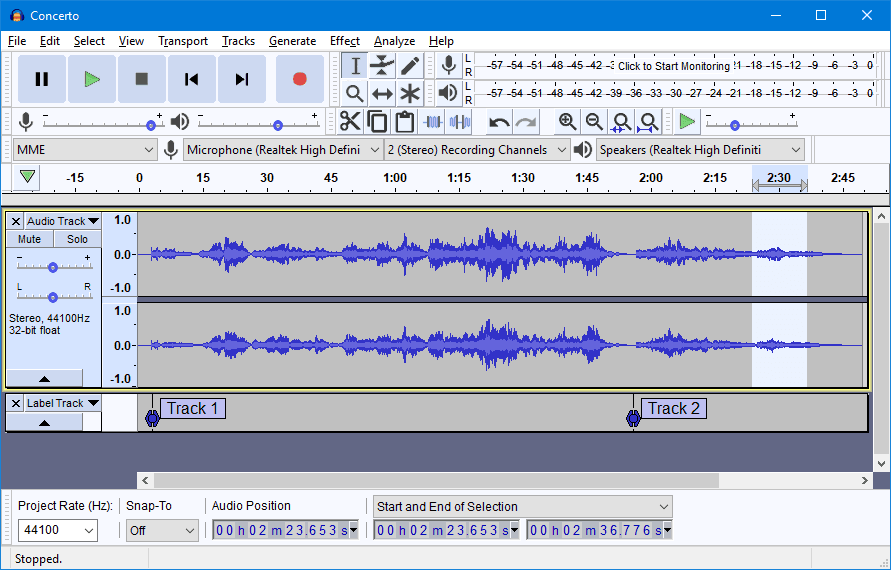 برنامج Audacity