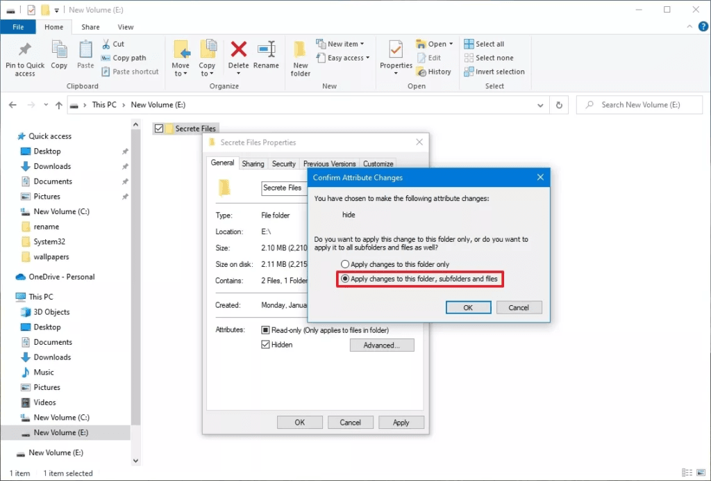 تطبيق اخفاء المجلد 