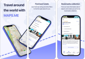 تطبيق الخرائط Maps.me