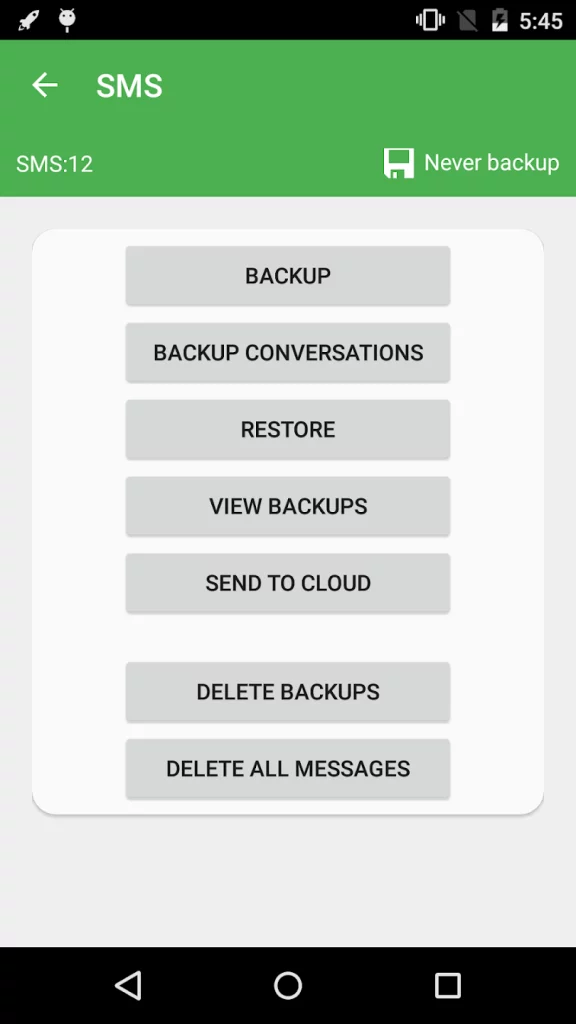 استعادة بيانات الاندرويد Super Backup