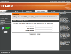 تغيير كلمة المرور من إعدادات الراوتر (Password)