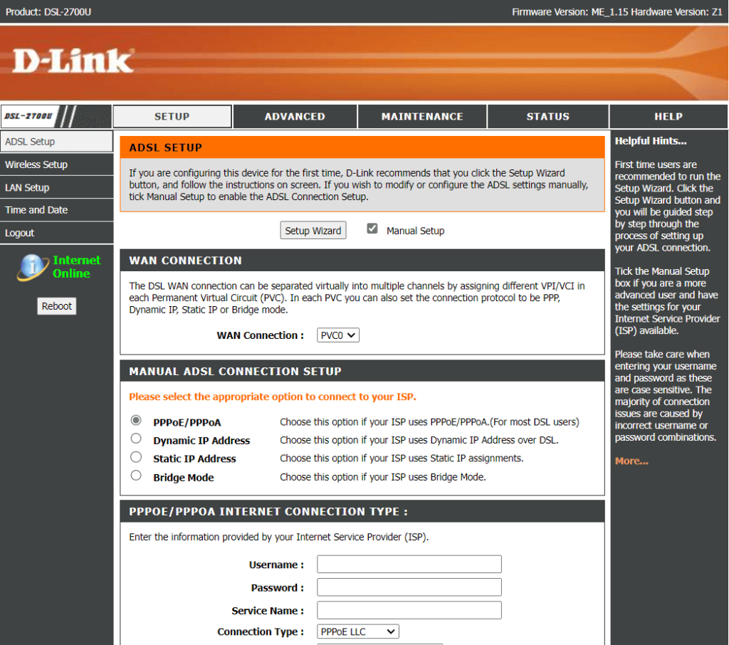 الخطوات الأولية لتغيير إعدادات الراوتر
