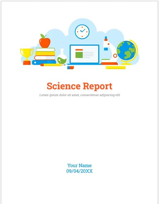 لقطة شاشة توضح شكل قالب التقرير في Google Docs