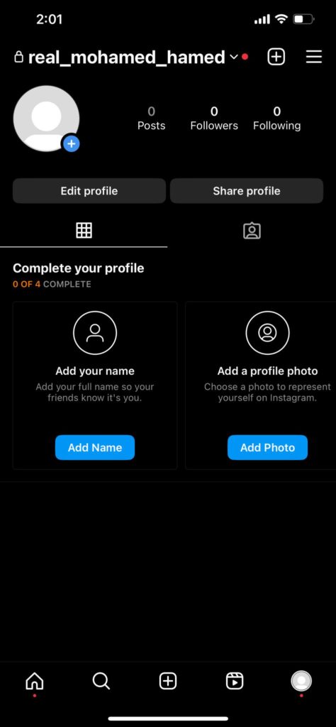 اختيار Reels من الانستقرام