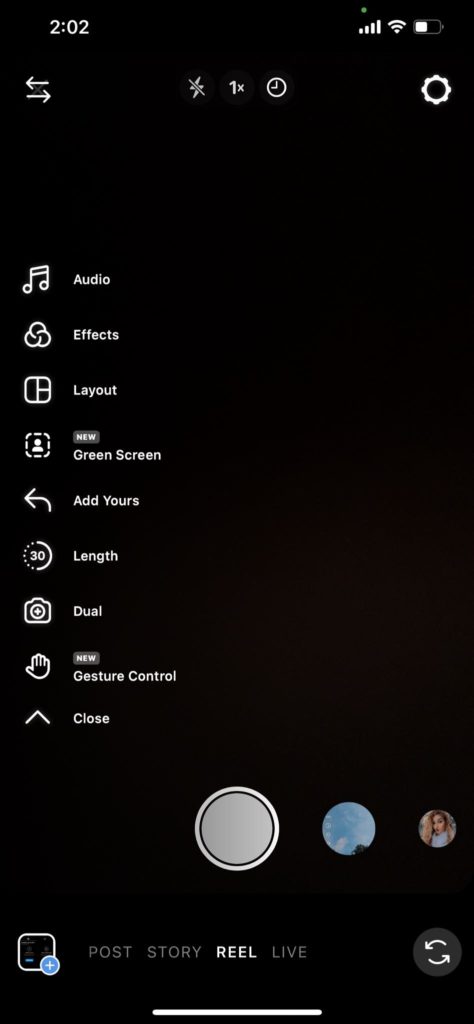 اختيار Effects من القائمة اليُسرى