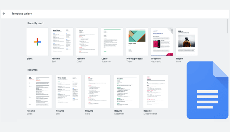 افضل قوالب مستندات جوجل