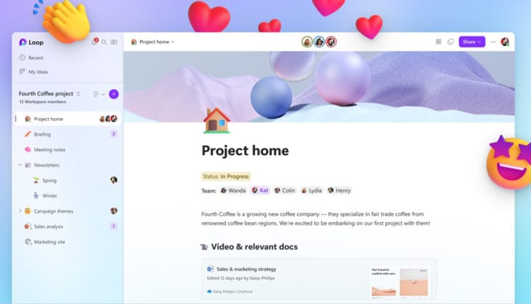 شرح استخدام أداة Microsoft Loop في ويندوز 11