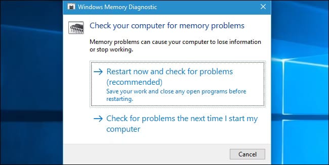 Windows Memory Diagnostic