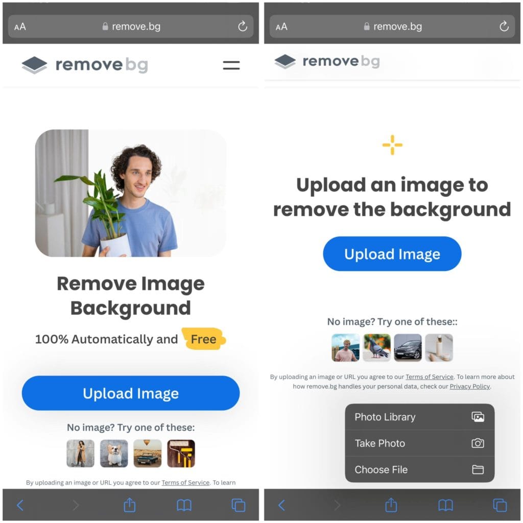 موقع Remove Bg يحذف الخلفية من الصورة