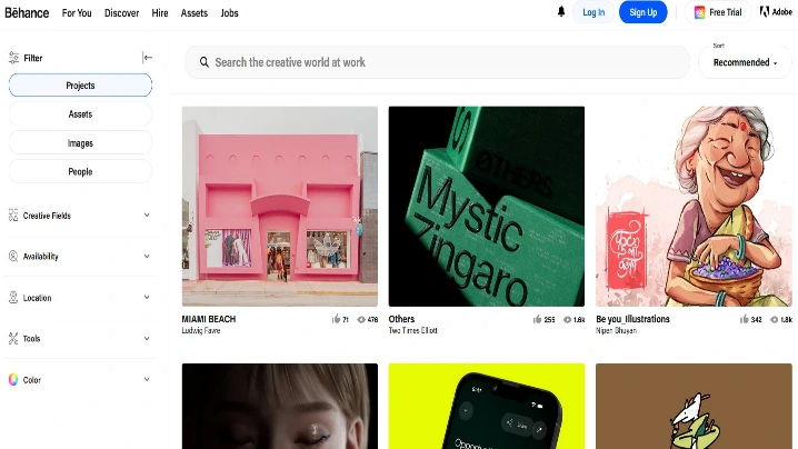 منصة بيهانس (Behance)