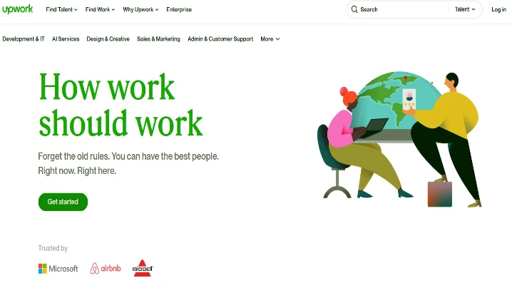 منصات العمل الحر - منصة آب وورك (Upwork)