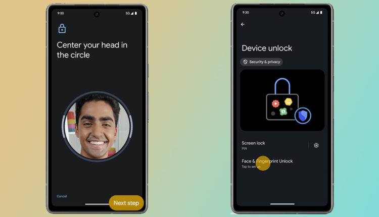 إعداد فتح القفل بالوجه على هاتف اندرويد