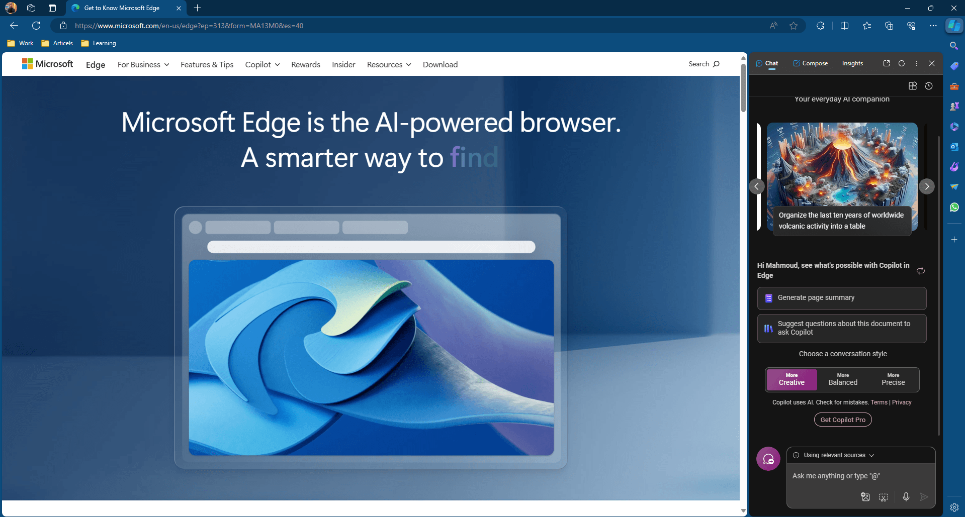 أفضل متصفحات الويب Microsoft Edge