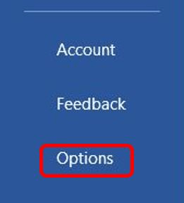 "Options"