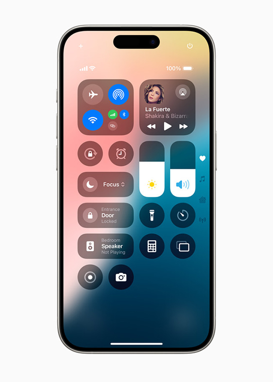 مركز التحكم iOS 18