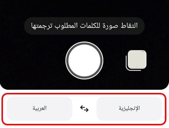 تحديد اللغة في مترجم جوجل