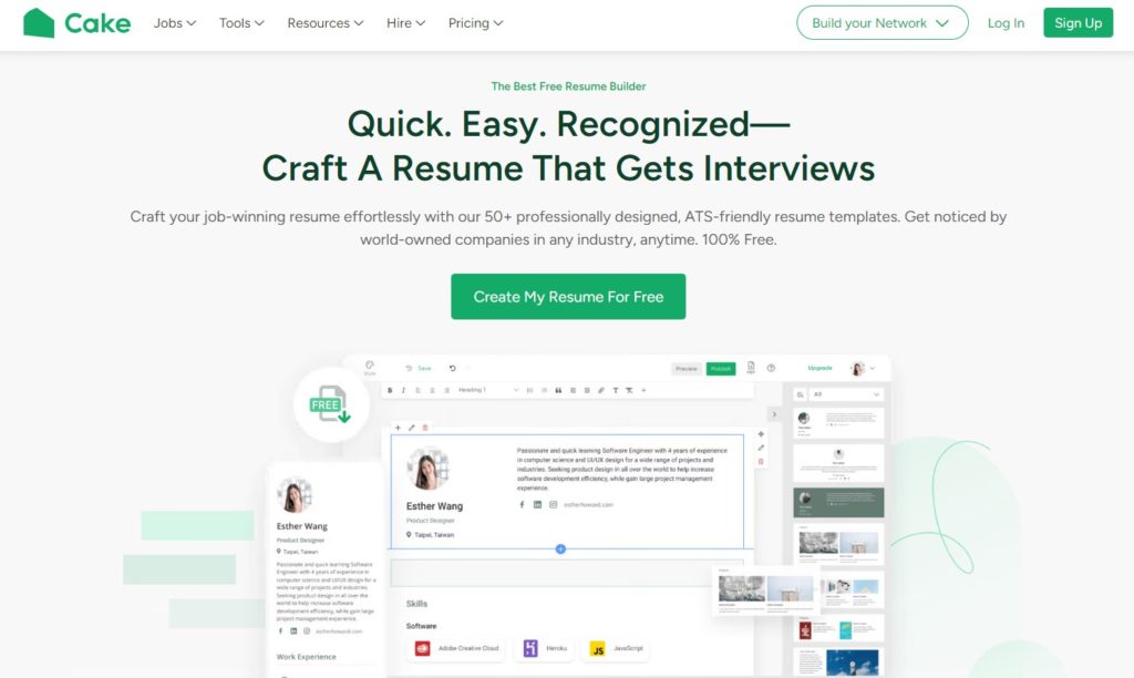 موقع CakeResume