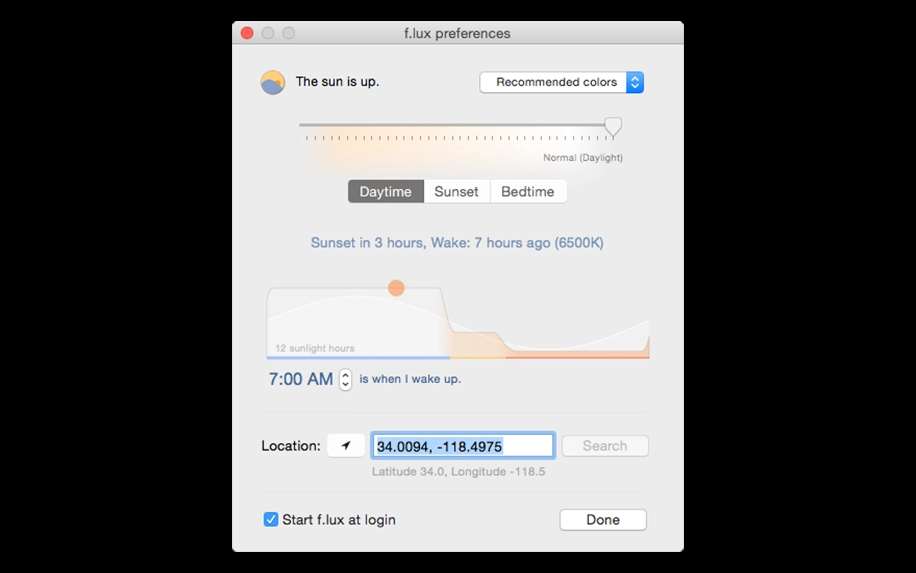f.lux للماك بوك
