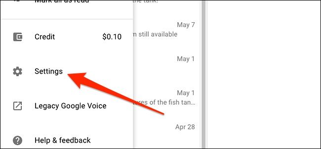 اعدادات google voice 1