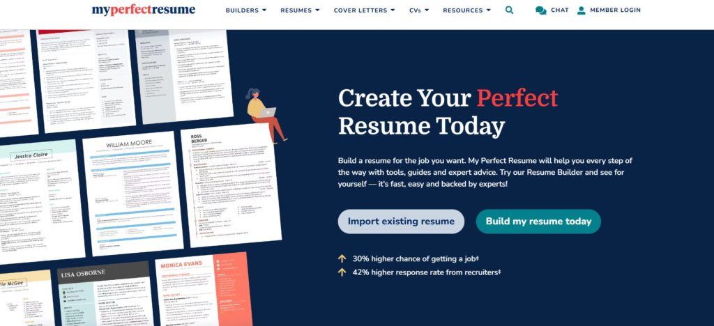 myperfectresume موقع عمل السي في