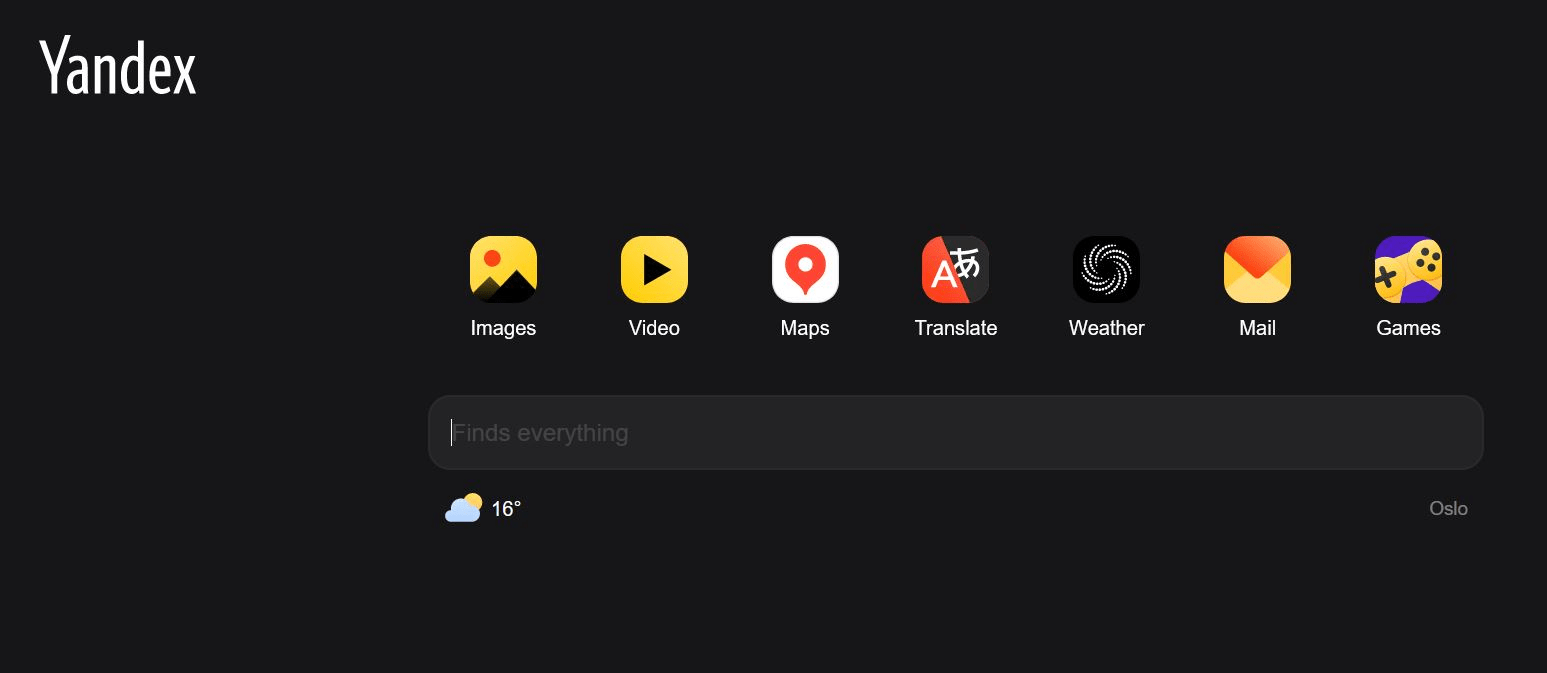 محرك البحث Yandex