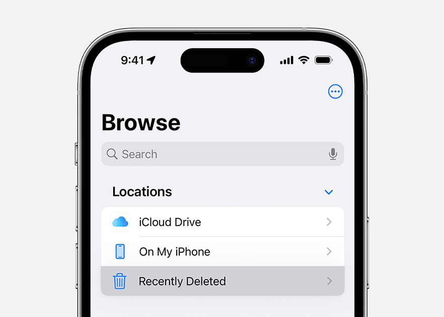 استعادة الصور المحذوفة مؤخرا على آيفون