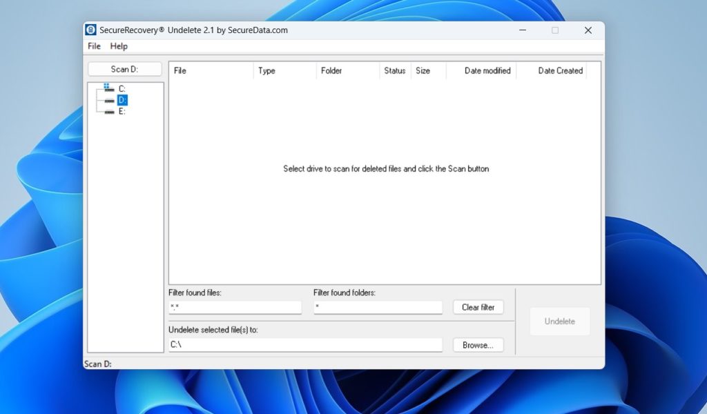 برنامج SecuredataRecovery Undelete