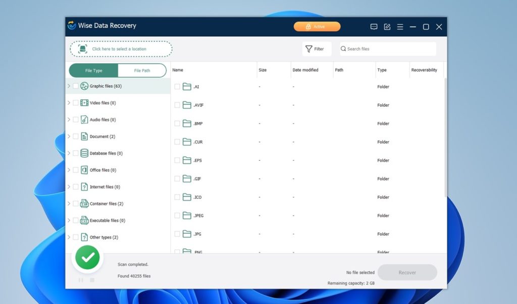 برنامج Wise Data Recovery
