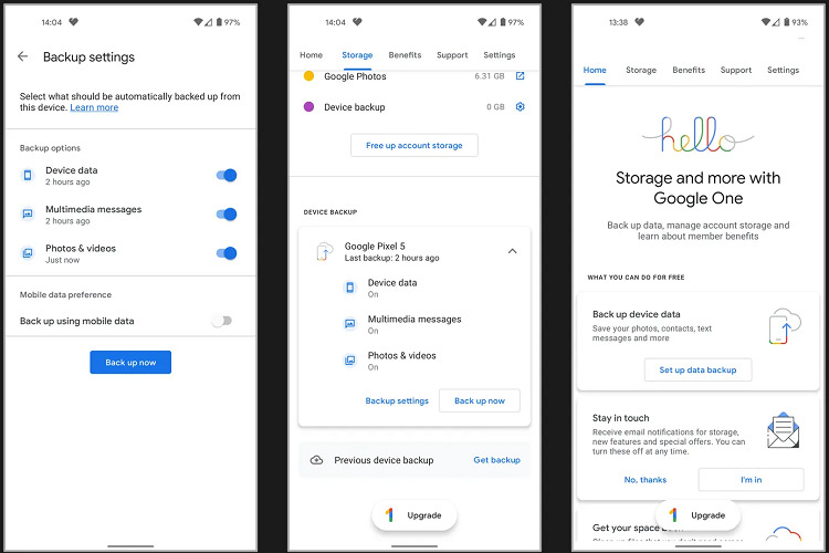 النسخ الاحتياطي لنقل البيانات من هاتف أندرويد القديم إلى الجديد