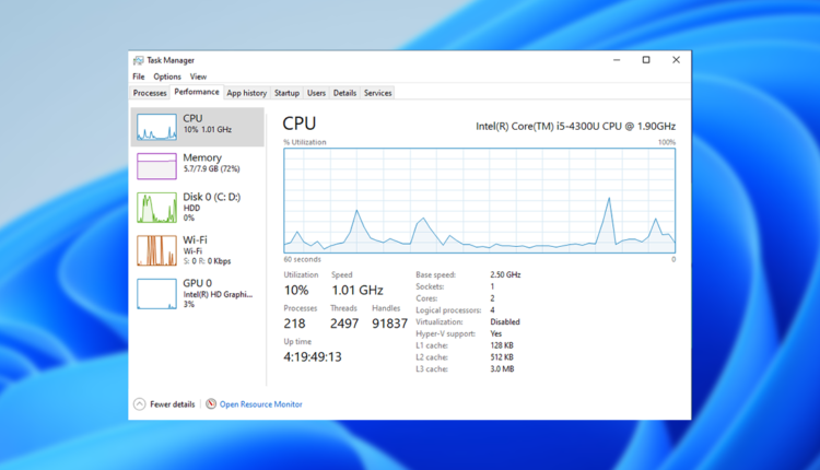 مميزات مدير مهام ويندوز Task Manager