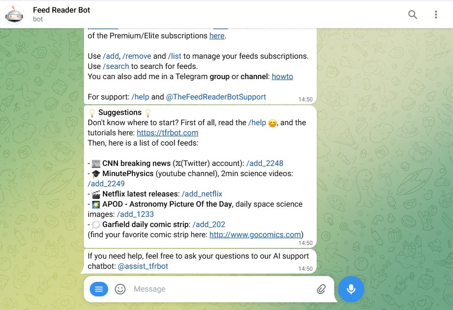 بوت Feed Reader Bot