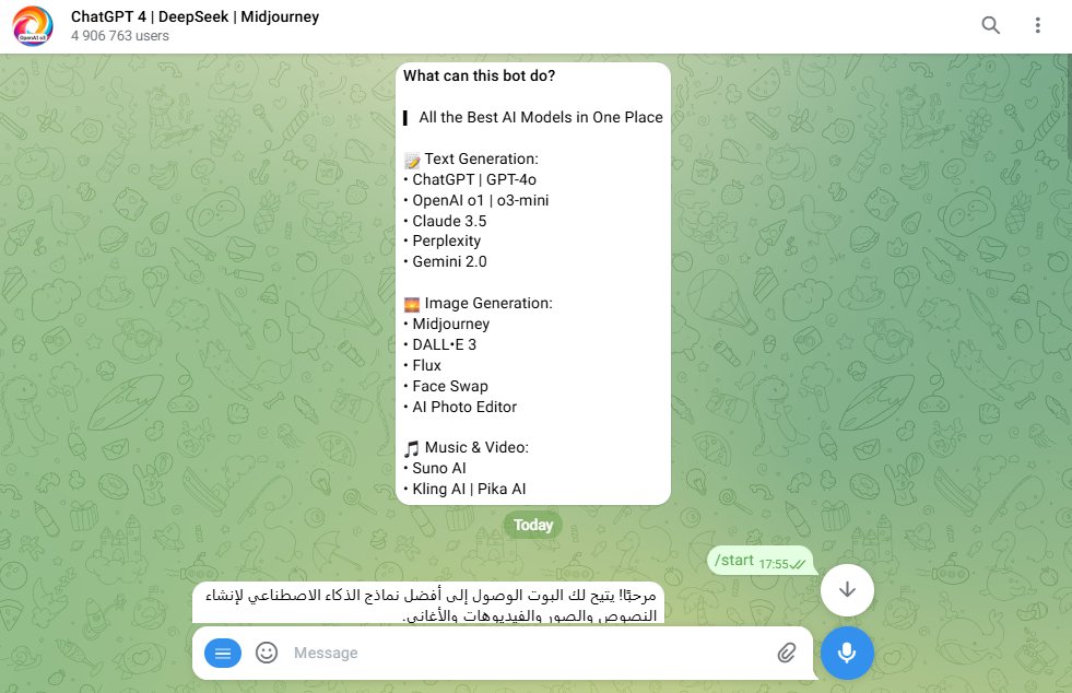 بوت GPT4Telegrambot