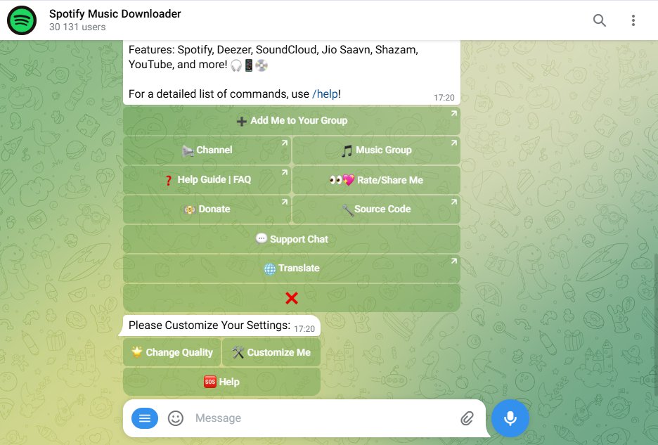 بوت Spotify Downloader Bot