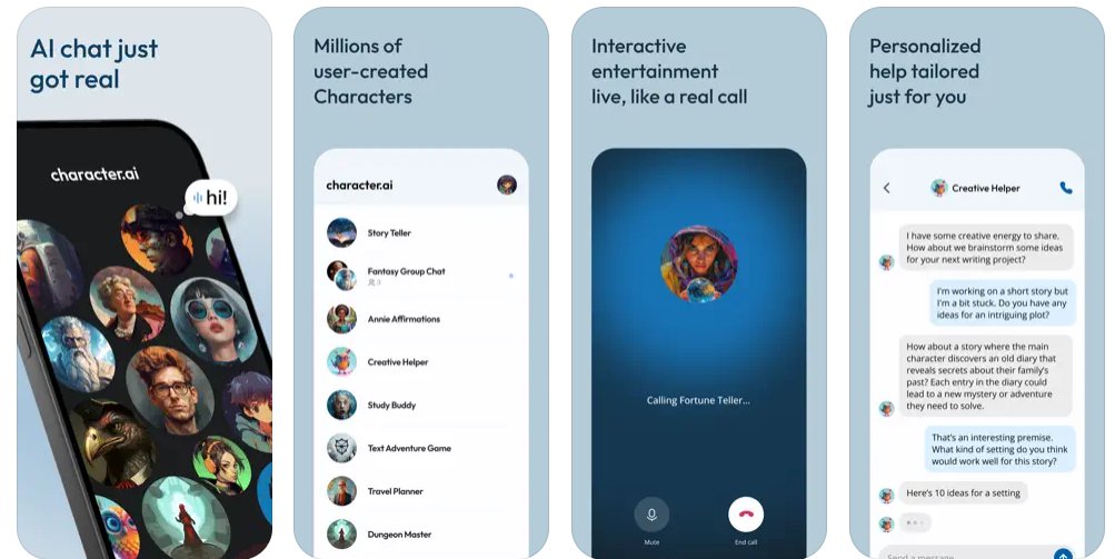 تطبيق character.ai