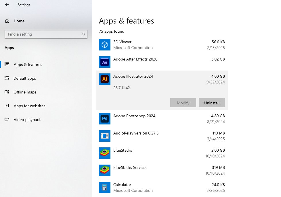 إزالة التطبيقات والبرامج غير المهمة من ويندوز